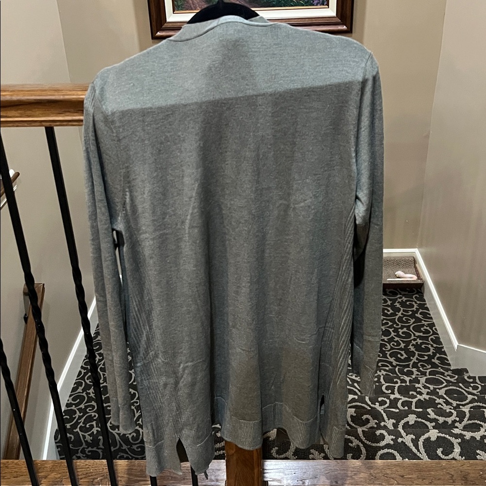 Matty M women’s large Charcoal Cardigan duster C529 - Picture 5 of 5